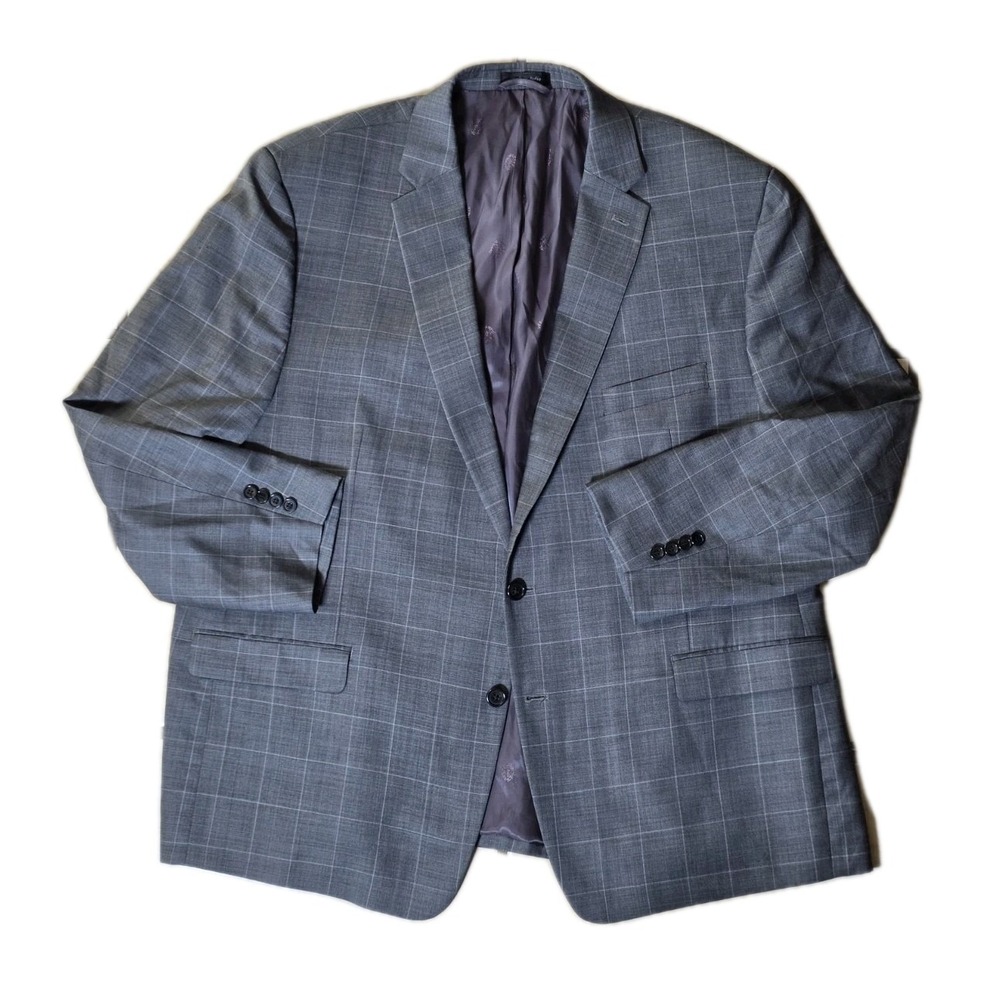 Lauren Ralph Lauren Blazer Mens Size 50L Sports Jacket 100% Wool Plaid